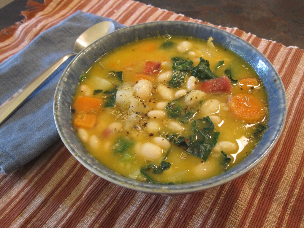 FALL HARVEST + CANNELLINI BEAN SOUP - Andrea Russell